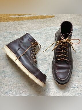 Danner Men's Bull Run 6" Moc Toe Work Boots 11.5 D 15563 Leather